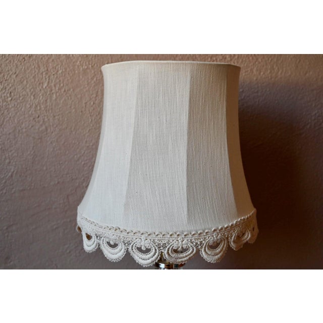 Metal Cut Crystal Table Lamp by Carl Fagerlund for Orrefors, 1970s For Sale - Image 7 of 10