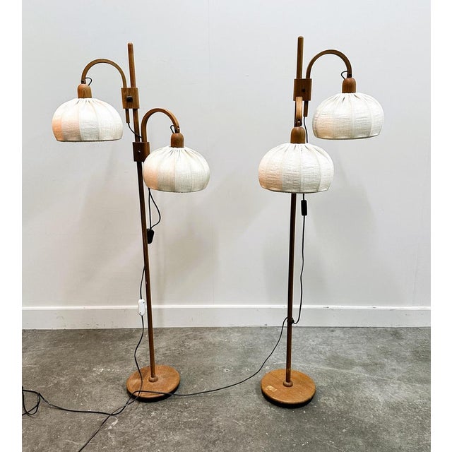 Vintage Danish Adjustable Teak Standing Lamp from Domus, 1970s For Sale - Image 16 of 16