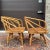 1970s Ficks Reed Mid Century Modern Bamboo / Rattan Swivel Dinette Chairs - A Pair For Sale - Image 14 of 18