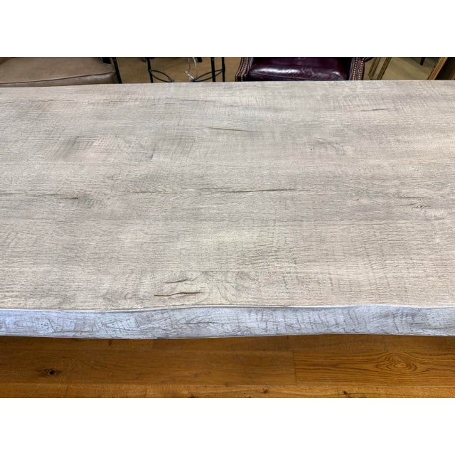 Contemporary Restoration Hardware Live Edge Dining Table Ten Feet For Sale - Image 3 of 10
