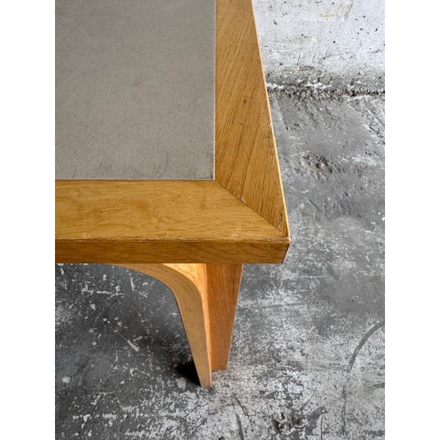 Danish Dining Table in Wood with with Grey Top from Magnus Olesen, 1970s For Sale - Image 5 of 8