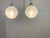 Ball Ceiling Lamps with Multi-Strands Engraving Effect, 1970s, Set of 2 For Sale - Image 3 of 15