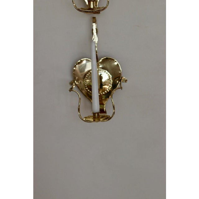 Mid-Century Modern Swedish Brass Sconces by Ahrneberg, Set of 2 For Sale - Image 4 of 9