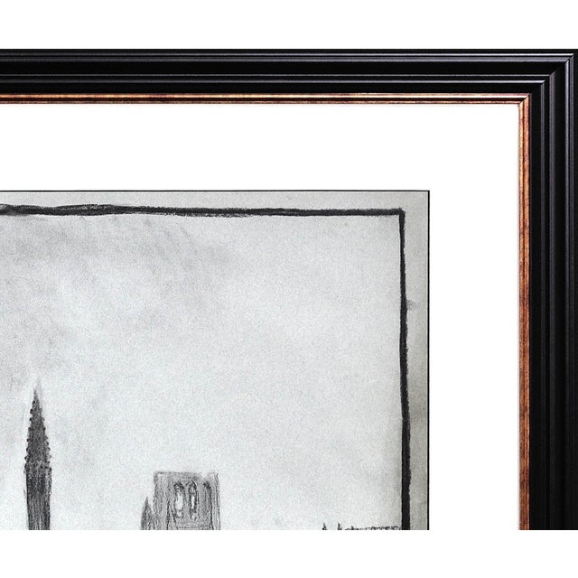 1910s Leopold Halvoet, World War 1 Ww1 Trench Art, Belgian Soldier, Arras, France, 1915, Charcoal & Paper, Framed For Sale - Image 5 of 18