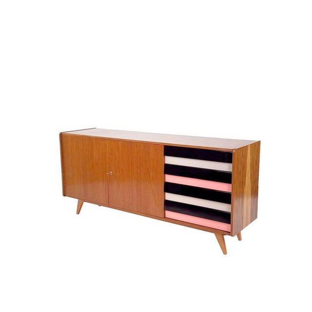 Vintage U-460 Sideboard Jiri Jiroutek for Interier Praha, 1960s For Sale - Image 3 of 10