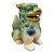 Large 1980s Chinese Sancai-Style Glazed Ceramic Foo Dog – Chinoiserie / Asian Traditional For Sale