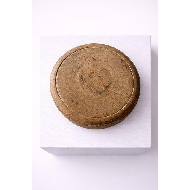 Brown Antique Swedish Hand-Carved Oak Lidded Box, 1800s For Sale - Image 8 of 9