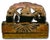 Wood Unusual Antique Italian Hand Carved & Painted Wood Madonna & Child Sicilian Donkey Cart Fragment - Weighted for Doorstop For Sale - Image 7 of 18