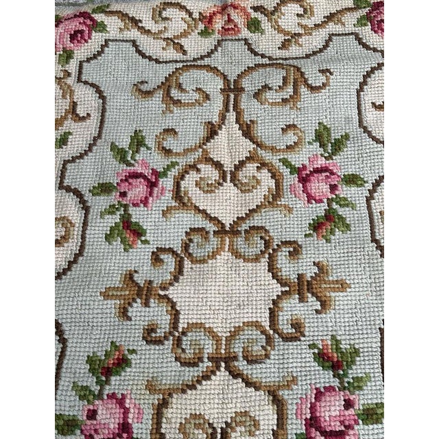 French Needlepoint Rug, 1950s For Sale - Image 10 of 14
