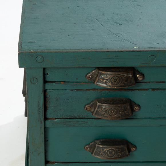 Late 19th Century Antique 4 Drawer Tool Chest For Sale - Image 5 of 9