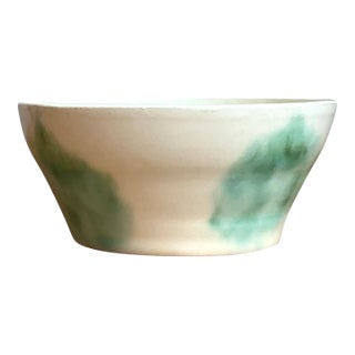 Vintage Abstract Glazed Ceramic Bowl For Sale