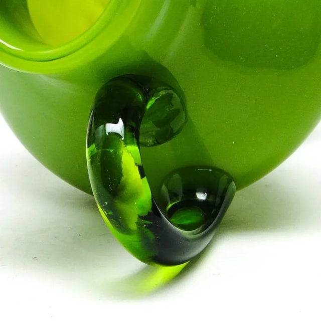 1970s Postmodern Jug from Cracow Glassworks, Poland, 1970s For Sale - Image 5 of 12