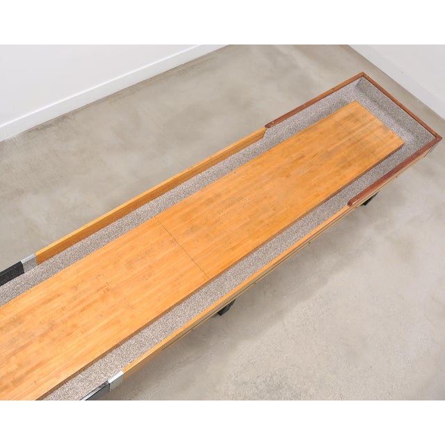 20th Century Americana Arcade Shuffleboard Game Table 22 Ft For Sale - Image 9 of 18