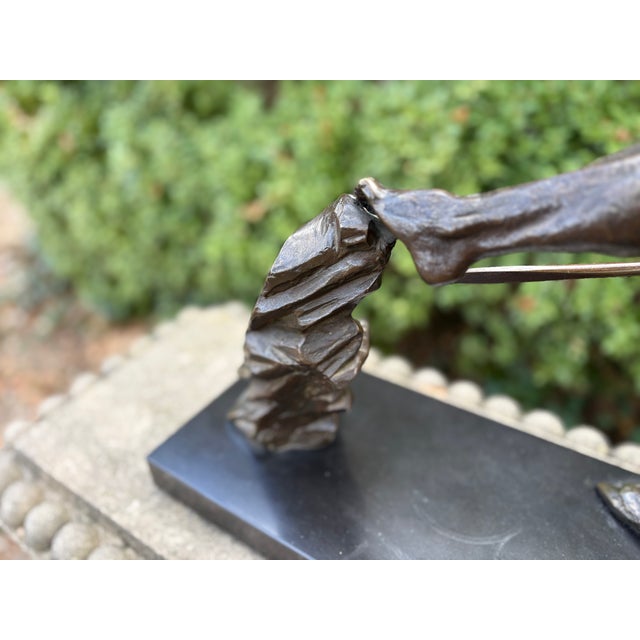 1930s French Art Deco Bronze Sculpture For Sale - Image 11 of 14