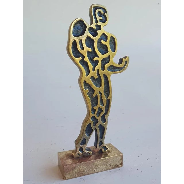 Bronze Sculpture of Man, 1990 For Sale - Image 10 of 10