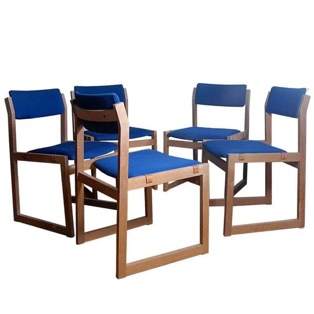 Brown Chairs from Korup Stolefabrik, 1960s, Set of 5 For Sale - Image 8 of 11