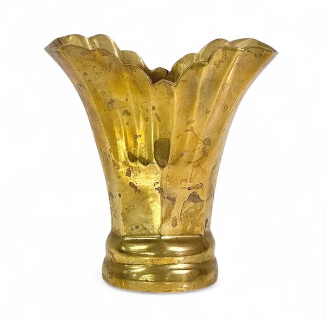 Mid-Century Modern Brass Vase, 1960s For Sale - Image 11 of 11