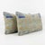 Mid-Century Modern Striped Kilim Lumbar Pillow Cover 11'' X 24'' - Set of Two For Sale - Image 3 of 4