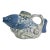Vintage Blue and White Porcelain Chinoiserie Koi Fish Teapot For Sale