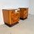 Vintage Burl Walnut Nightstands by Jindřich Halabala for Up Závody, 1957, Set of 2 For Sale - Image 4 of 14
