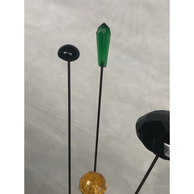 Victorian Antique Hat Pin Holder With Pins, Lot of 5 For Sale - Image 3 of 13