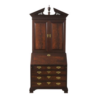 Baker Historic Charleston Collection Mahogany Secretary Desk For Sale