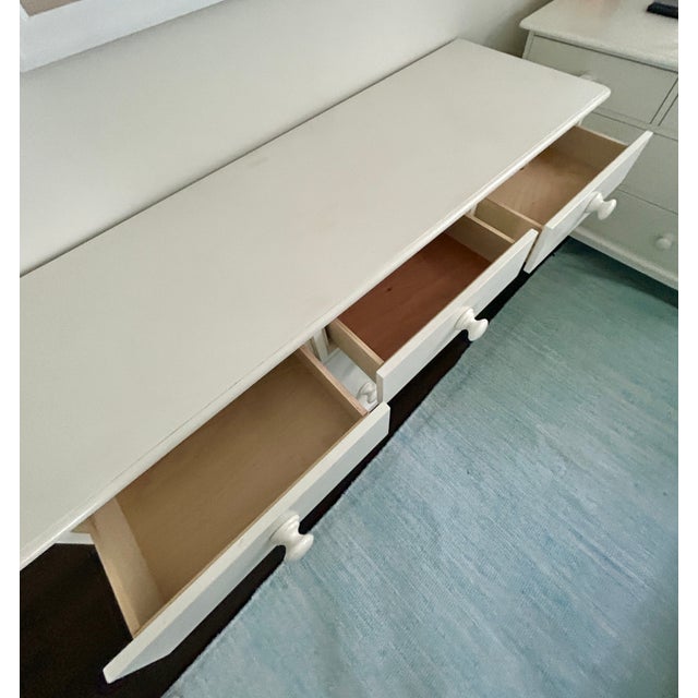 Vintage Pottery Barn Kids White Double Dresser For Sale In Kansas City - Image 6 of 10
