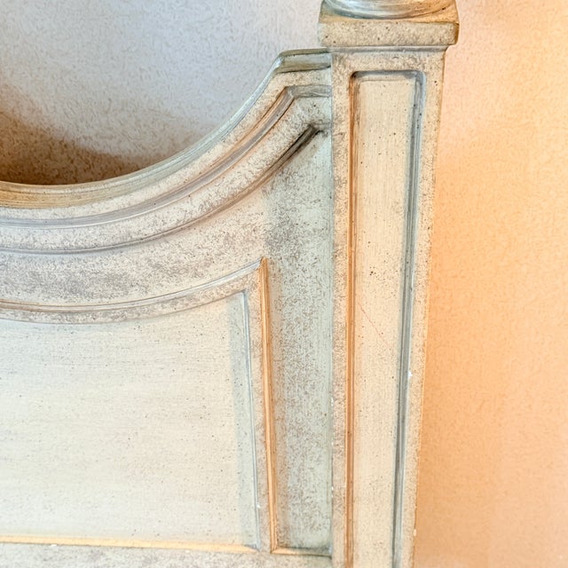 Wood Vintage Baker King Headboard For Sale - Image 7 of 8