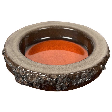 Mid-Century Modern Ceramic Fat Lava Bowl from Glit Pottery, 1960s For Sale