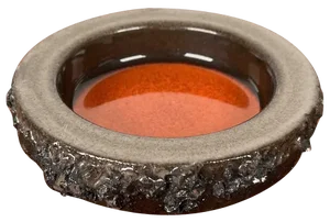 Mid-Century Modern Ceramic Fat Lava Bowl from Glit Pottery, 1960s
