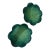 Late 20th Century Italian Cabbage Leaf Serving Bowls - a Pair For Sale