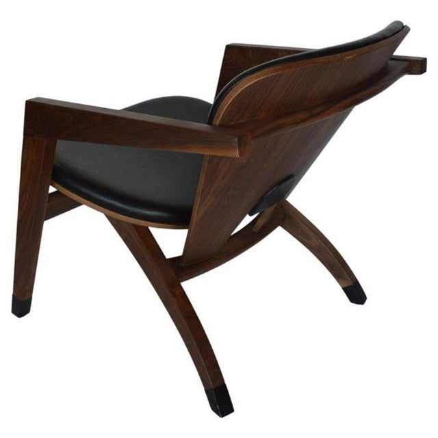 GETAMA Pair Lounge Chairs in the Style of Hans Wegner “Butterfly Model 460” for Getama For Sale - Image 4 of 6