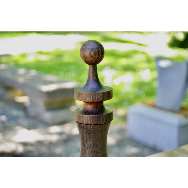 Vintage Wenge Wood Pepper Mill from Laurids Lonborg, Denmark, 1960s For Sale - Image 9 of 12