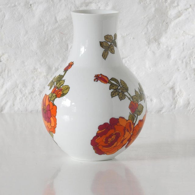 Mid-Century Modern Vintage Porcelanas Bidasoa Vase, 1970s For Sale - Image 3 of 8