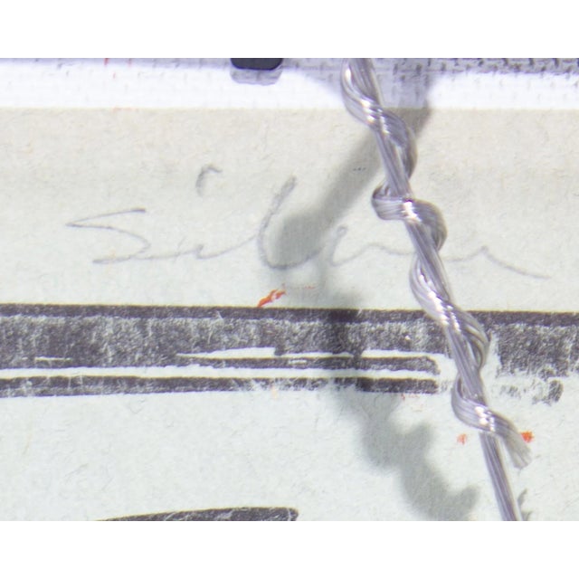 Orange “Silence” Abstract Acrylic on Board Painting by Vern Rader For Sale - Image 8 of 8