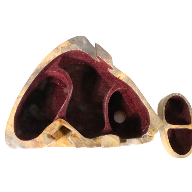 Late 20th Century Richard Rothbard Burl Wood Puzzel Jewelry Box For Sale - Image 10 of 15