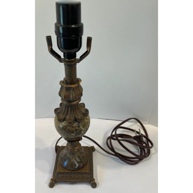 Vintage Marble Base Desk Lamp For Sale In Dallas - Image 6 of 6