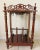 Vintage Ornate Mahogany Wood Fretwork Magazine Rack Side/End Accent Table W/ Drawer For Sale - Image 10 of 12