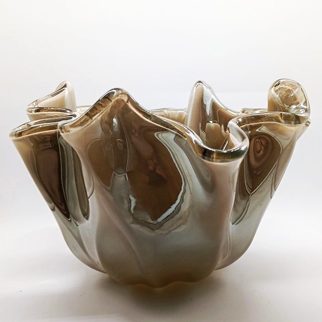 Bronze Jacketed Fazzoletto Vase, 1980s For Sale - Image 4 of 10
