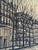 Textile After Bernard Buffet, Champs-Élysées and Arc de Triomphe, Corot Edition, 1950s, Print on Canvas, Framed For Sale - Image 7 of 13
