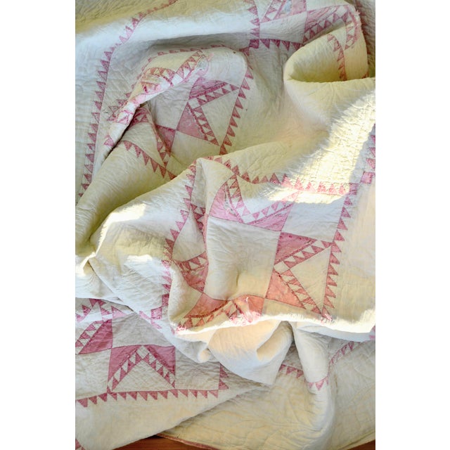 Early 20th Century Irish Chain Quilt For Sale - Image 11 of 11