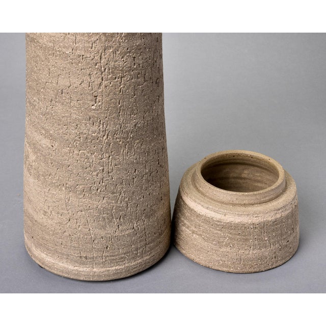 New Tall Lidded German Ceramic Vessel For Sale In Detroit - Image 6 of 9