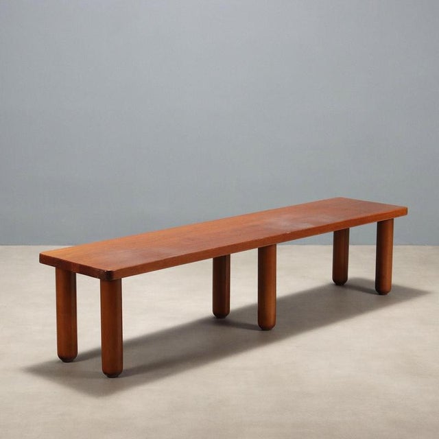 Wood Vintage Italian Bench, 1980s For Sale - Image 7 of 7