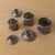 Metal 1930s French Pewter Floral Canisters, Set of 3 For Sale - Image 7 of 15