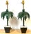 Pair of Hollywood Regency Polychromed Tole Palm Tree Topiary Lamps, Circa 1970s For Sale - Image 4 of 14