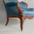 Italian Louis XVI Style Wood and Blue Striped Fabric Sofa, 1930s For Sale - Image 10 of 11