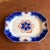 Antique Gaudy Welsh Crescent Pinwheel Flow Blue Small Platter, Circa 1840s For Sale - Image 11 of 12