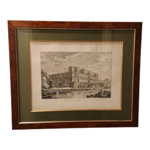 Antique Print of Naples, Italy
