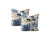 Elevate your space with this stunning pair of throw pillows featuring a bold Thibaut fabric Chinoiserie-inspired print in...