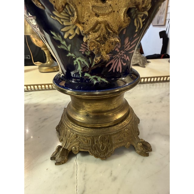 Blue Clock from Sèvres For Sale - Image 9 of 10